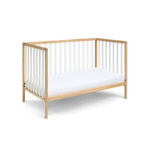 Deux - Remi 3-in-1 Convertible Island Crib - Natural/White