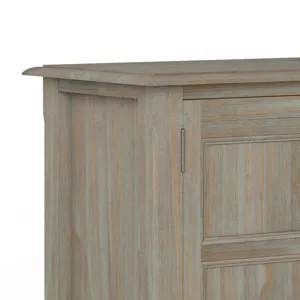 Burlington - Low Storage Cabinet - Distressed Grey