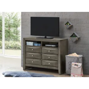 Marilla - G1505-TV2 Media Chest - Gray