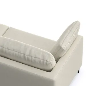 Ava - 90\" Mid Century Sofa - Cream