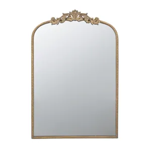 Arch Mirror, Baroque Inspired Wall Decor For Bathroom Bedroom Living Room - Gold