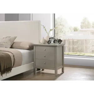 Hammond - G5403-N 3 Drawer Nightstand - Silver Champagne