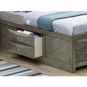 Marilla - G1505G-TSB3 Twin Storage Bed - Gray