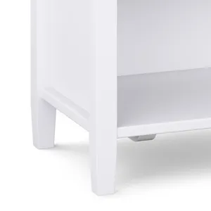 Warm Shaker - Bedside Table - White