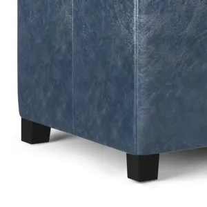 Dover - Storage Ottoman Bench - Denim Blue
