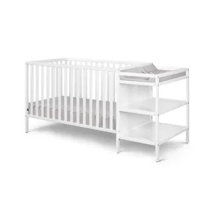 Palmer - 3-in-1 Convertible Crib / Changer Combo - White