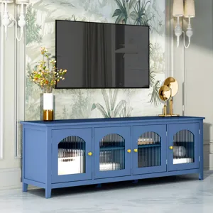 StylishTVcabinet Entertainment CenterTV Stand, TVconsoletable, Media Console, Solidwood Frame, Chang