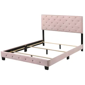 Suffolk - G1406-QB-UP Queen Bed - Pink