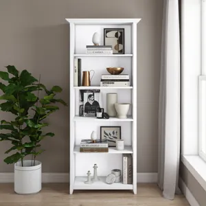 Amherst - 5 Shelf Bookcase - White