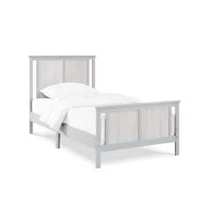 Connelly - Reversible Panel Twin Bed - Gray/Rockport Gray