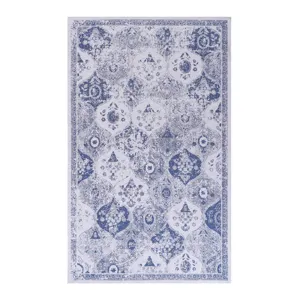 5\' x 8\' Washable Rug, Low-Pile, Non-Slip, Non-Shedding, Foldable, Kid & Pet Friendly Area Rugs For