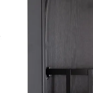 Full Length Standing Mirror, 360° Swivel Floor Mirror For Bedroom Living Room Vanity Entryway - Blac