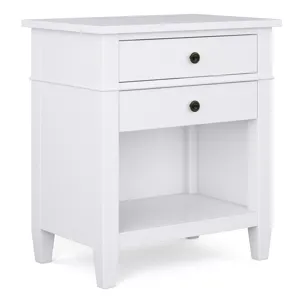 Carlton - Bedside Table - White