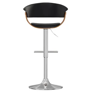 Sheldon - Adjustable Swivel Bar Stool - Black