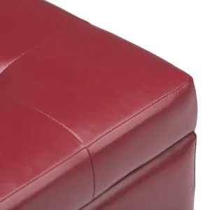 Cosmopolitan - Storage Ottoman - Red