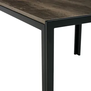 Nesting Coffee Table (Set of 2), Square Modern Stacking Table With Wood Finish For Living Room - Gra