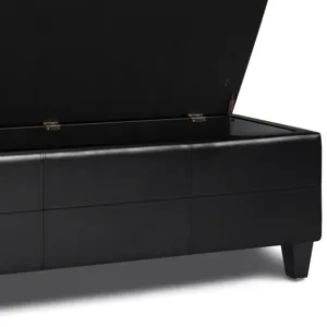 Afton - Storage Ottoman Bench - Tanners Brown
