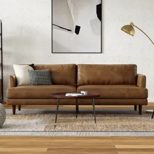 Livingston - 90\" Sofa - Caramel Brown