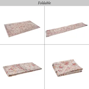 6\' x 9\' Area Rugs, Washable Rug, Low-Pile, Non-Slip, Non-Shedding, Foldable, Kid & Pet Friendly Ar