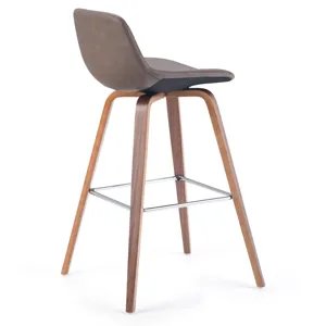 Randolph - Bentwood Counter Height Stool (Set of 2) - Distressed Chocolate Brown