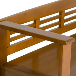 Adams - Entryway Storage Bench - Light Avalon Brown
