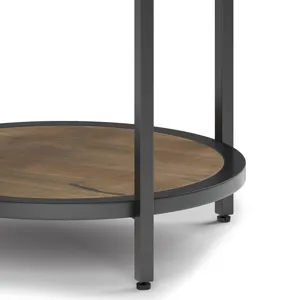 Jenna - Round Side Table - Warm Grey
