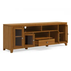 Cosmopolitan - 72\" Wide TV Media Stand - Light Golden Brown