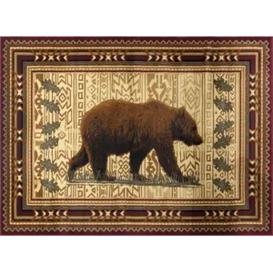 Nature\'s Nest - GC_CBL3007 Multi 2\' x 3\' Lodge Area Rug