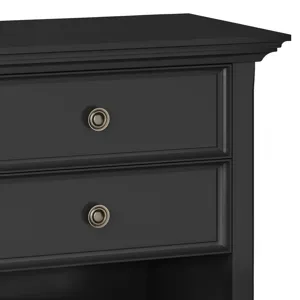 Amherst - Bedside Table - Black