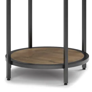 Jenna - Round Side Table - Warm Grey