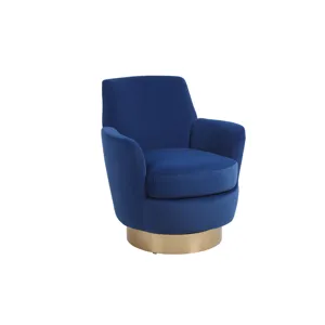Velvet Swivel Barrel Chair, Swivel Accent Chairs Armchair For Living Room, Reading Chairs For Bedroo