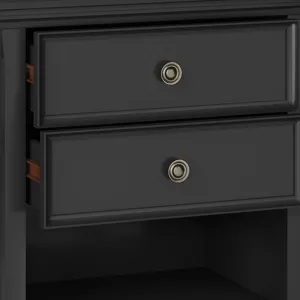 Amherst - Bedside Table - Black