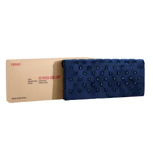 Maxx - G1943-FB-UP Tufted Upholstered Bed - Navy Blue
