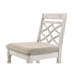 Havanna - 19\" Wide Contemporary Fabric Chair With Cushion (Set of 2) - Off White