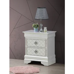 Verona - G6700-N Nightstand - Silver Champagne
