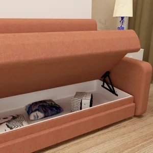 Morden Deisgn Vertical Murphy Bed With Sofa For Bedroom Or Guestroom White Wall Bed Space Saving Hid