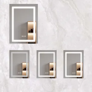 26X20\" Bathroom Medicine Cabinet With LED Mirror, Anti-Fog, Waterproof, 3000K~6000K Single Door Lig
