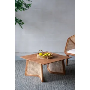 Teak Coffee Table - Natural Brown