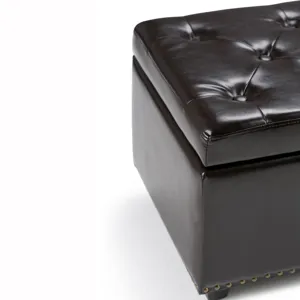 Hamilton - Storage Ottoman - Coffee Brown