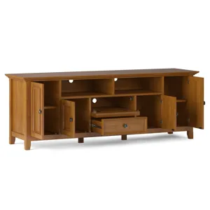 Amherst - 72" Wide TV Media Stand - Light Golden Brown