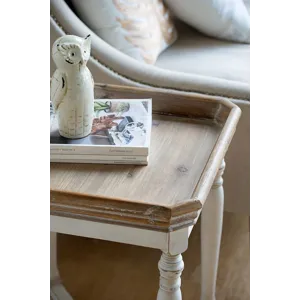 Square Alcott Side Table - White