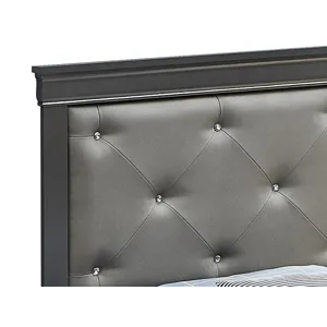 Lorana - G6502B-TB2 Twin Bed - Metalic Black