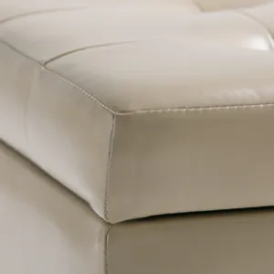 Cosmopolitan - Storage Ottoman - Satin Cream
