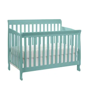 Riley - 4-in-1 Convertible Crib - Turquoise