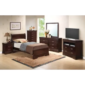 Louis Phillipe - G3125E-TB3 Twin Bed - Cappuccino