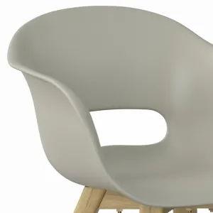 Kona - Outdoor Dining Chair in Plastic (Set of 2) - Taupe