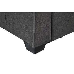 William - Modern Fabric Sleeper Sofa With 2 USB Charging Ports And 4 Accent Pillows - Gray