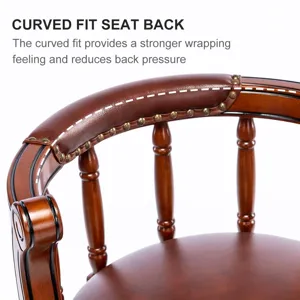 29.5\'\' Wooden Swivel Barstool, 360 Degrees Swivel Barstool, Chair For Home Kitchen Counter - Brown