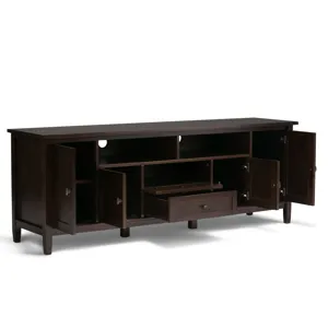 Warm Shaker - 72\" TV Media Stand - Tobacco Brown
