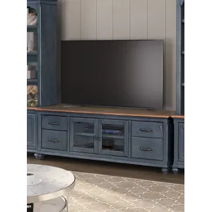 Americana - 84\" TV Stand - Corduroy Blue